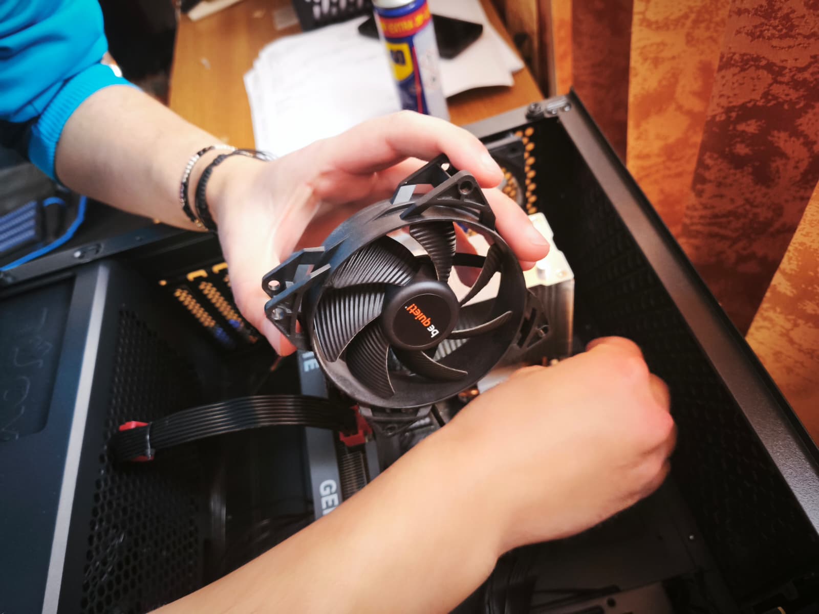 Cooler be quiet! pregătit pentru montaj pe procesor