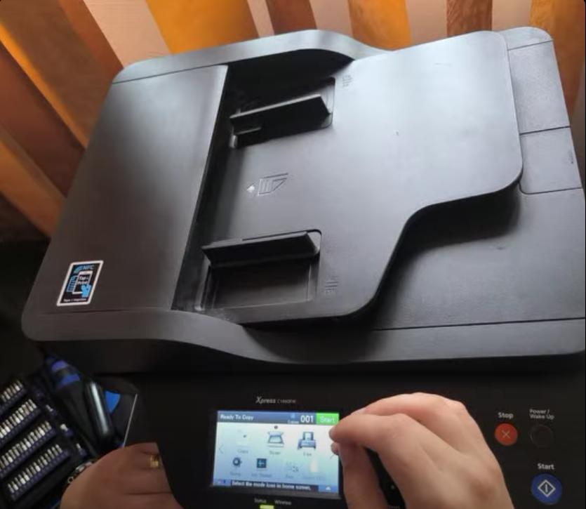 Imprimantă Samsung Xpress în stare „Ready To Copy” după reparație